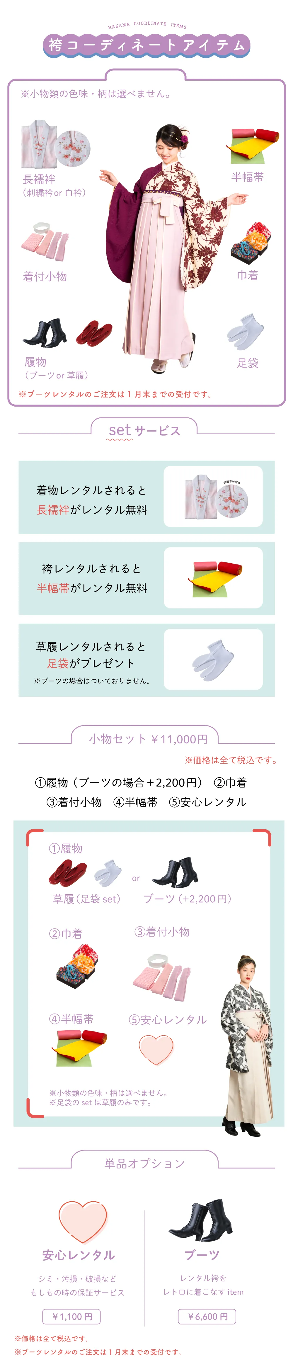 ハカマエイト小物パック詳細